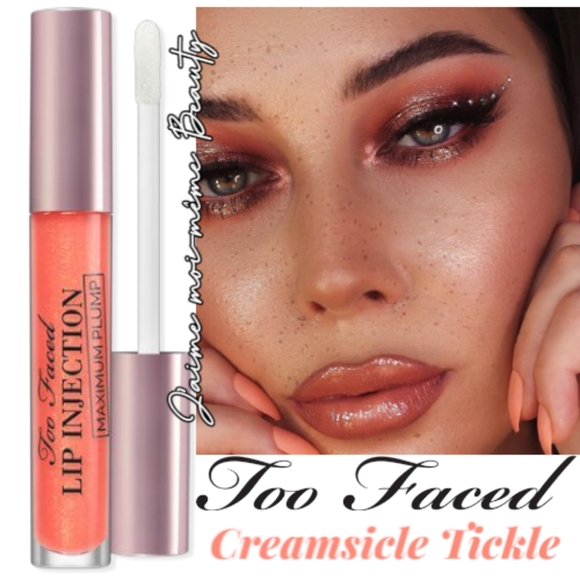 Too Faced Creamsickle Tickle Lip Injection Maximum Lip Plumping Gloss - Picture 1 of 16